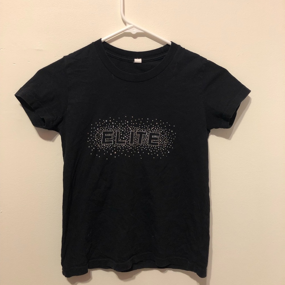 pretty "elite" tee with jewels.